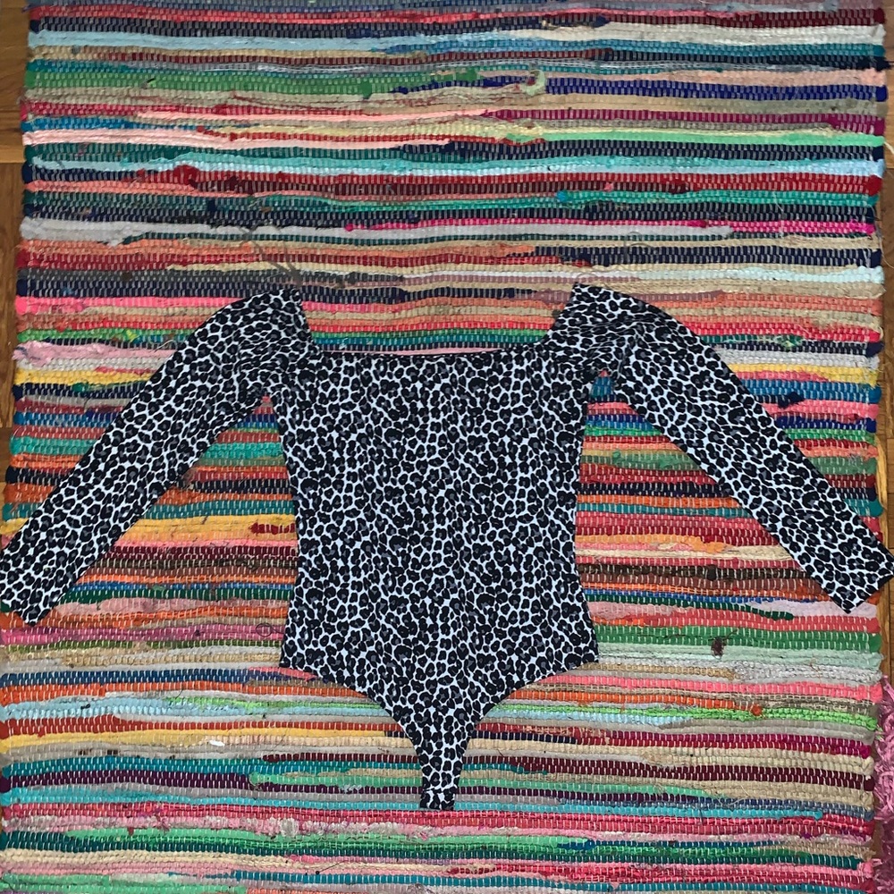 Brand new never worn leopard leotard